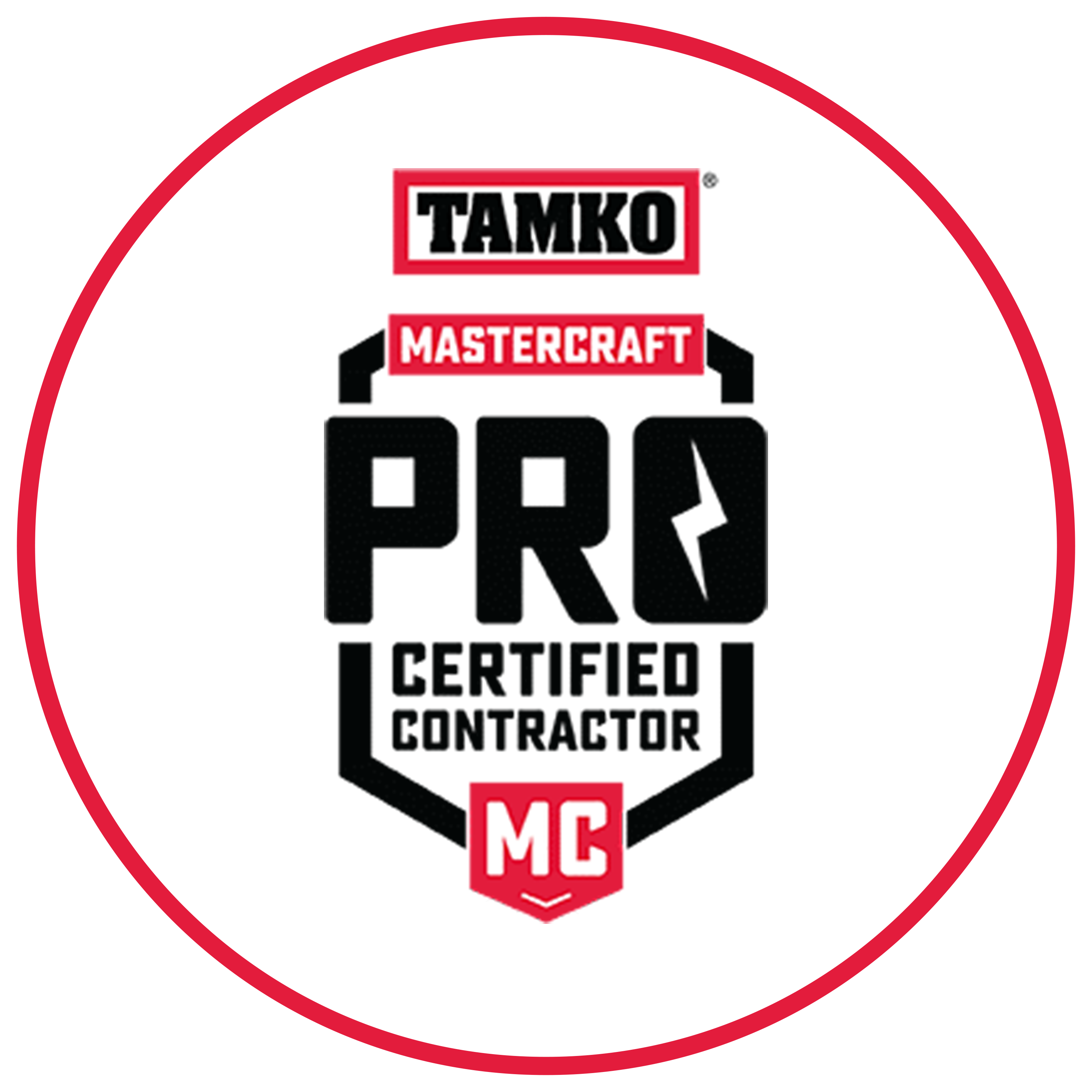 Tamko MasterCraft Pro Certified Contractor